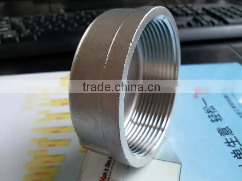 BSP S/steel female thread end cap