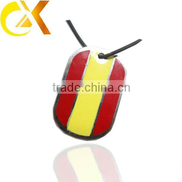 Fashion stainless steel enamel pendant with three color