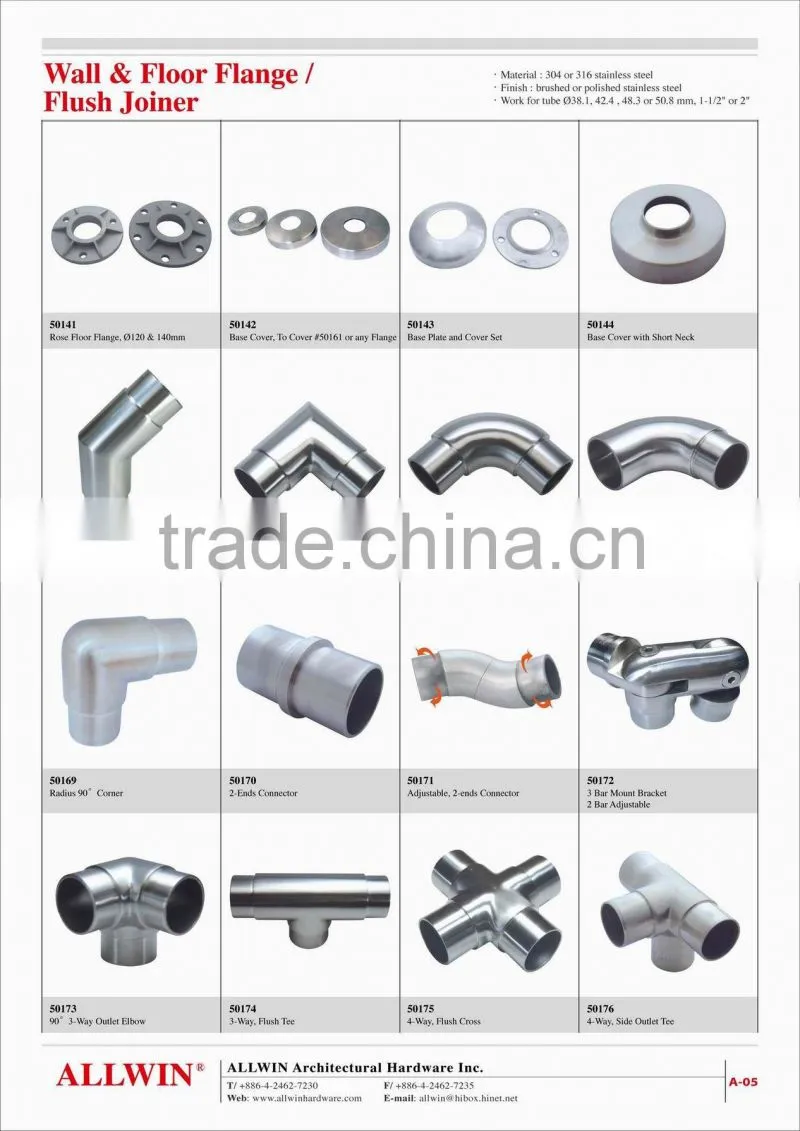 Stainless Steel Bend Handrail Tube Connector