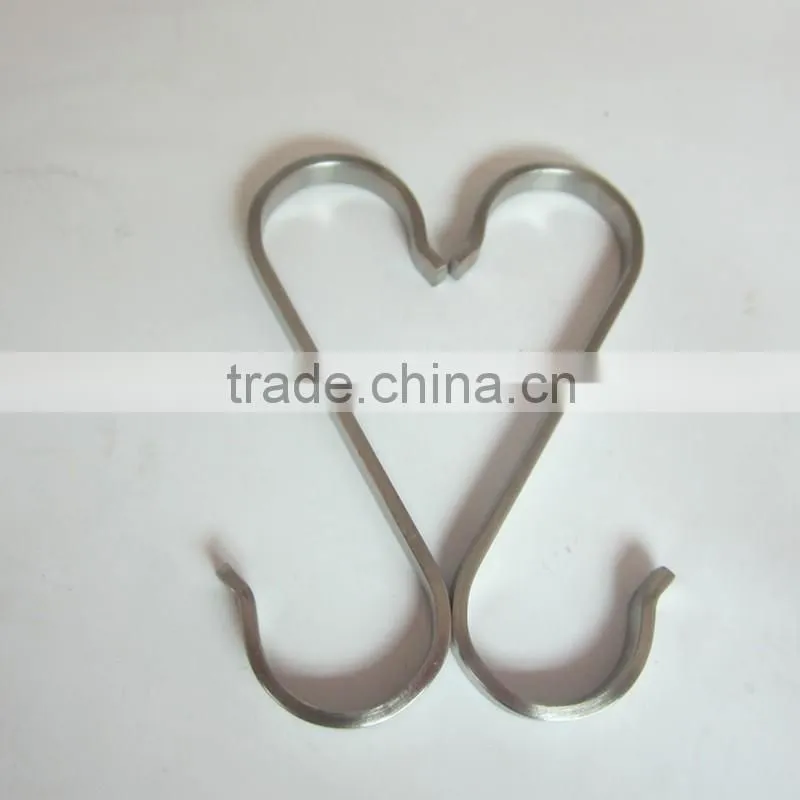 2MM Thickness Stainless Steel Plain Wire S Hook For Kitchen In Bulk Price