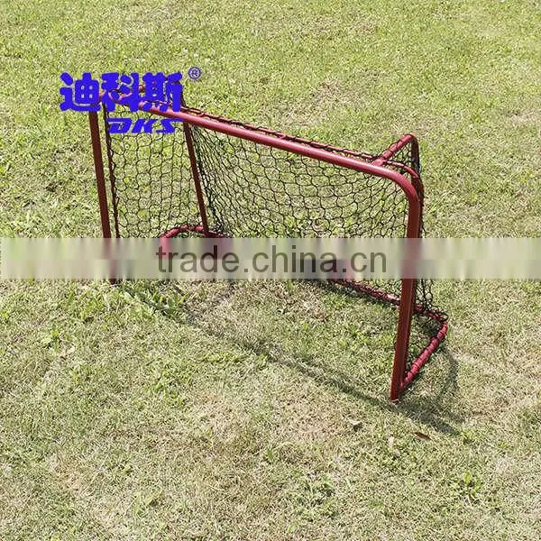 Two backparts going from top to bottm steel tube hockey goal,red powder coated