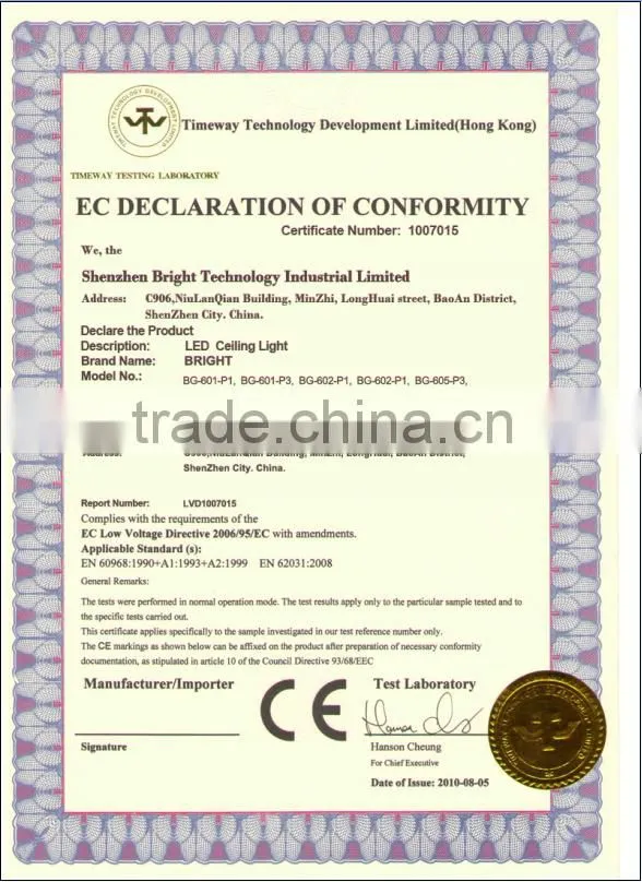 7w AC100-240V led ceiling light, 560~620 Lm 2700-7000k led ceiling light, IP50 led ceiling light with 3years warranty