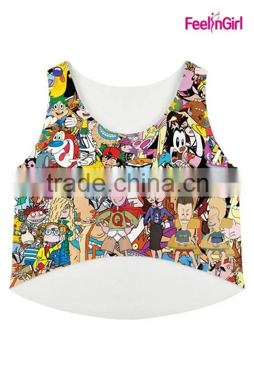 OEM Service Supply Type Print Fitness Tank tops Women