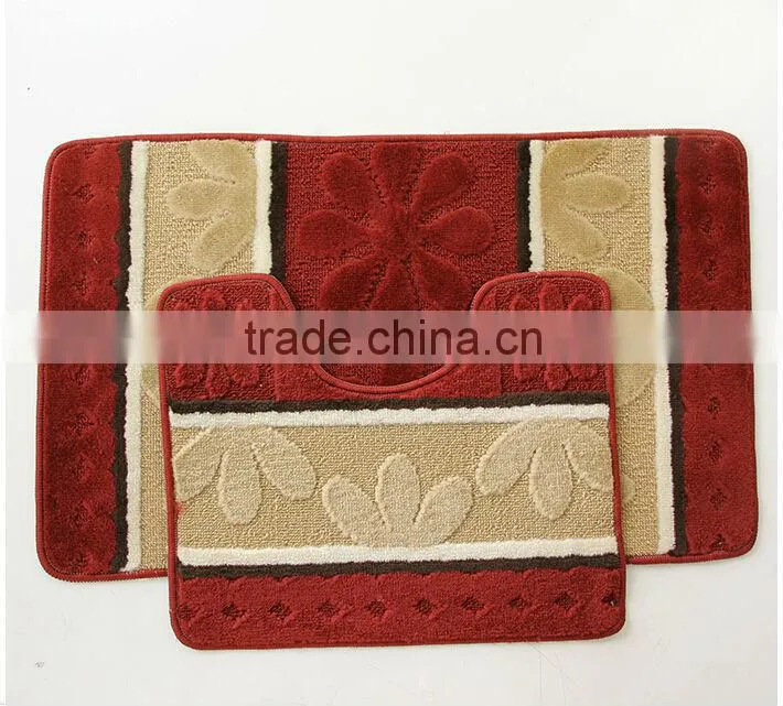 2pcs washroom mat pp material
