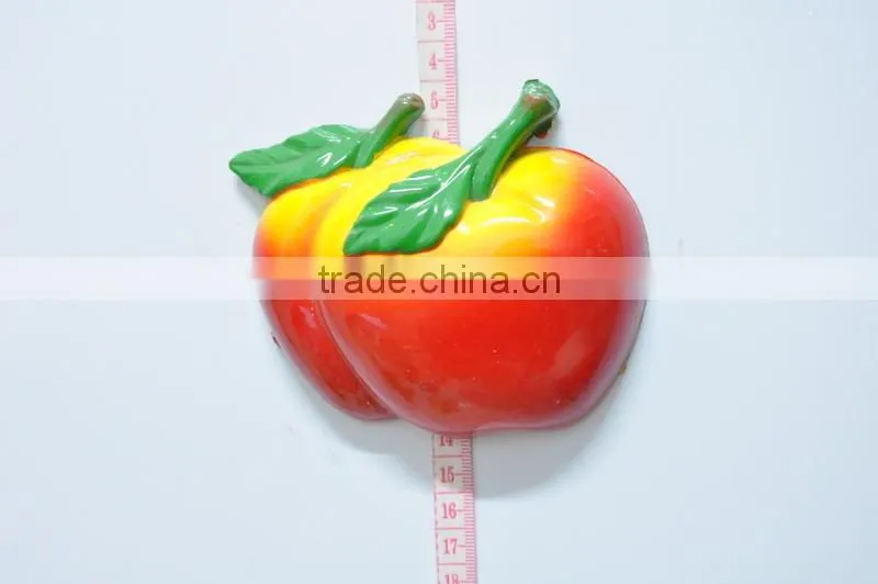 Apples Pears Orange Strawberrys Cute Shape Fruits and Vegetables and Colorful Promotion Fridge Magnets, Magnetic