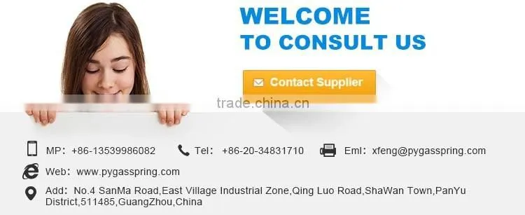Factory wholesale steel extension gas spring 80N for industry tools box