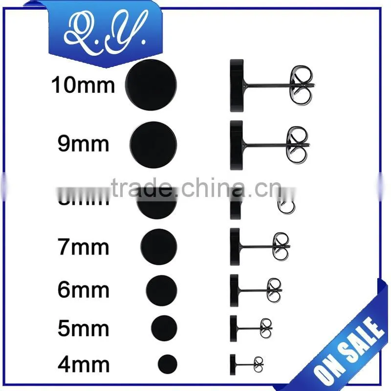 Fashion design colored acrylic ear stud earrings piercing jewelry wholesale