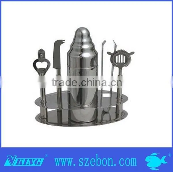 stainless steel home use bar set.