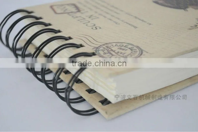 WB520 Automatic twin ring wire book binding machine