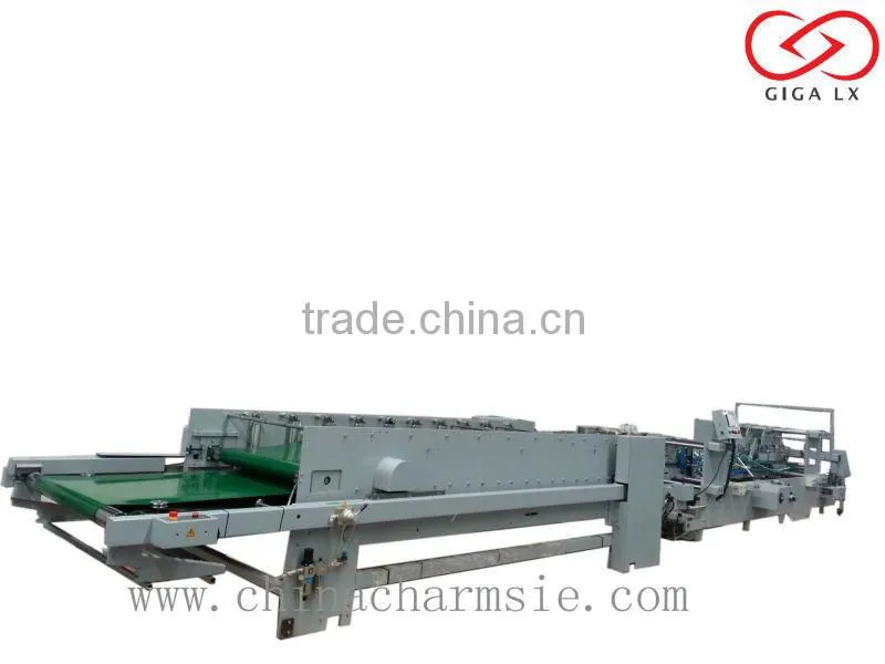 GIGA LXFG-1200 High Quality Automatic Folder Gluer Machine Offline With Carton Box Making Machine