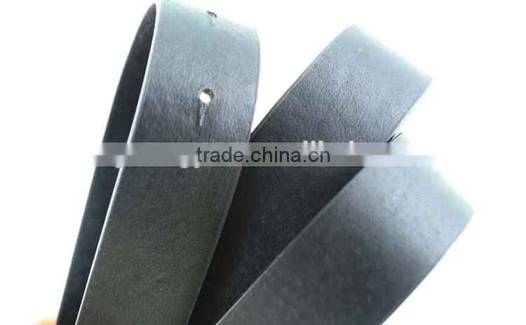 2015 designer black PU ladies leather belt with Gold buckles for jeans in yiwu
