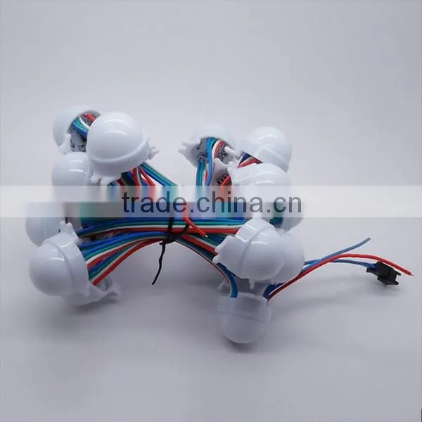 ws2801 led modules waterproof IP67 DC 12V Led pixel modules Diameter 30mm led modules