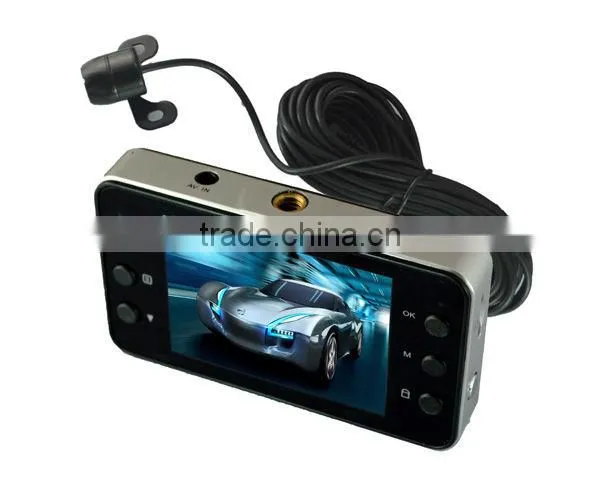 colorful life Hot sale 2.7 Inch dual camera connected cctv lcd dvr