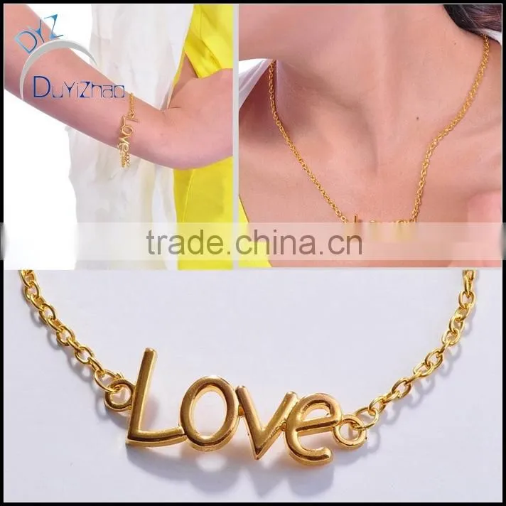 Latest fashion simple name pendant designs with love