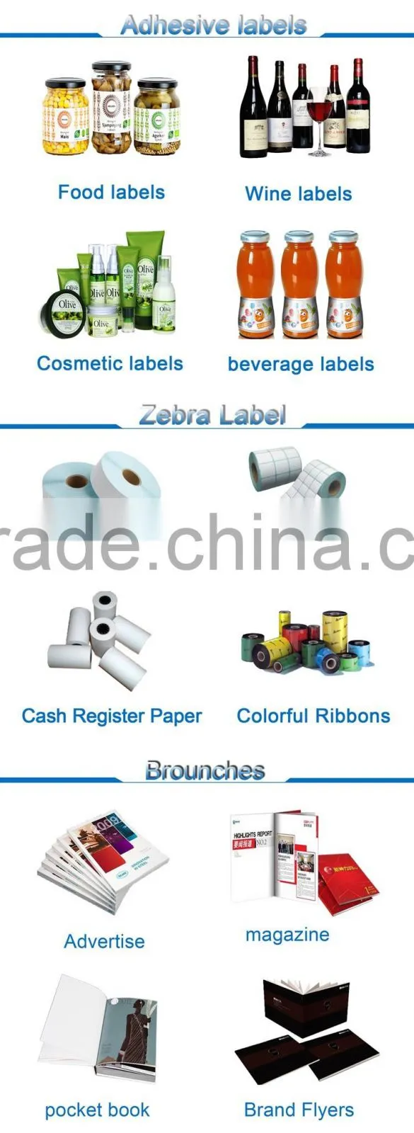 Full Color Wine Custom Printing Sticker with Logo