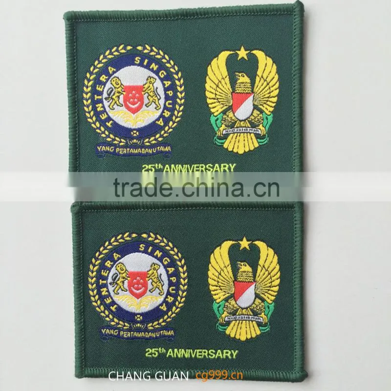 The clothes velcro backing woven label factory