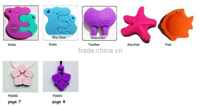 2015 Custom Any Design Wholesale Silicone Star Teething Beads