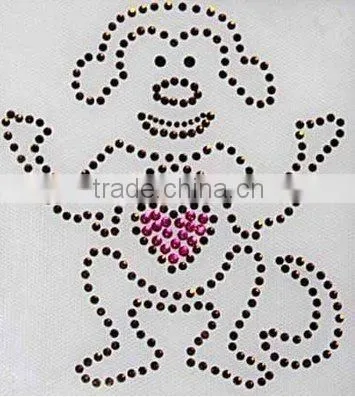 cheap skull design silver nailheads transfer iron on hot fix motif