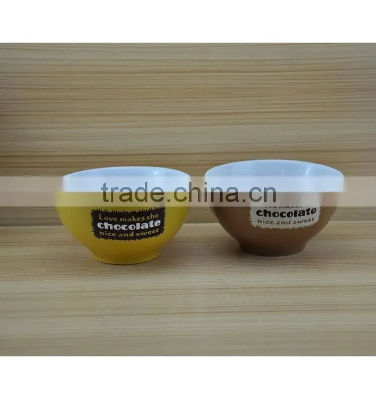 china factory color glazed stoneware cereal bowl ceramic soup bowls logo black