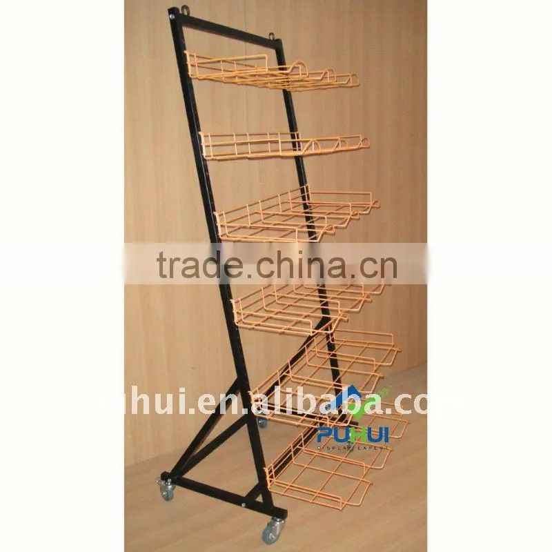 mobile ajustable hat display stand