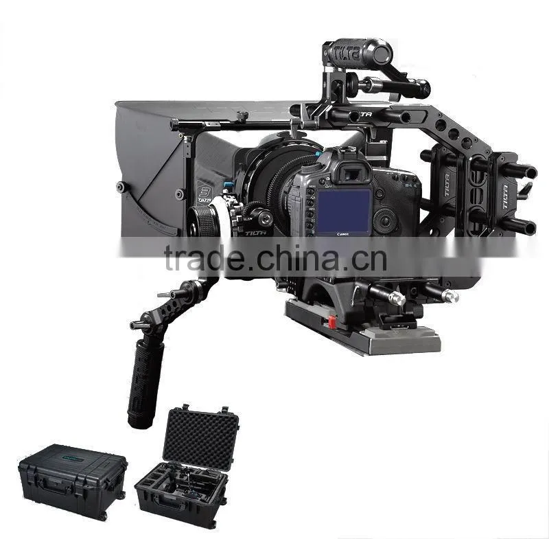 Tilta DSLR Rig 15mm Rod Shoulder Pad Follow Focus Matte Box Handle For 5D3 550D