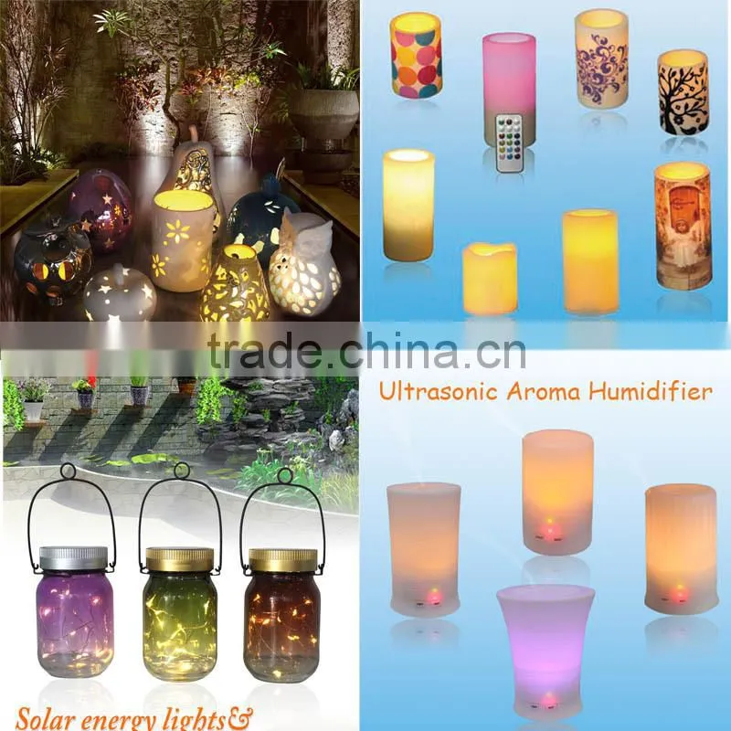 Flameless color changing led candle with remote control and timer, party or wedding gift candle