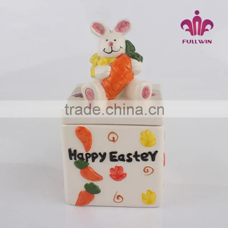 bunny canister for easter ceramic canister set