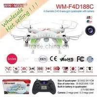 2.4G 4ch 6 axis rc airplane drone quadcopter with led light factory price
