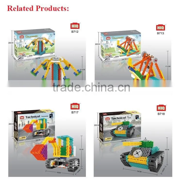 Remote control plastic building blocks educational toys for kids
