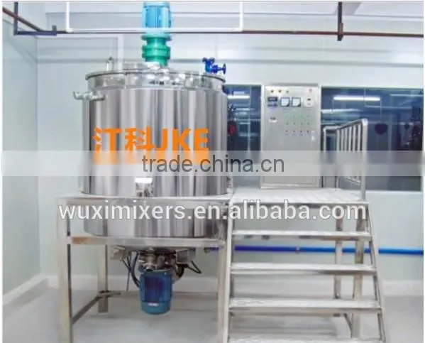 Stainless steel electric heating emulsifying tank with homogeneous mixer