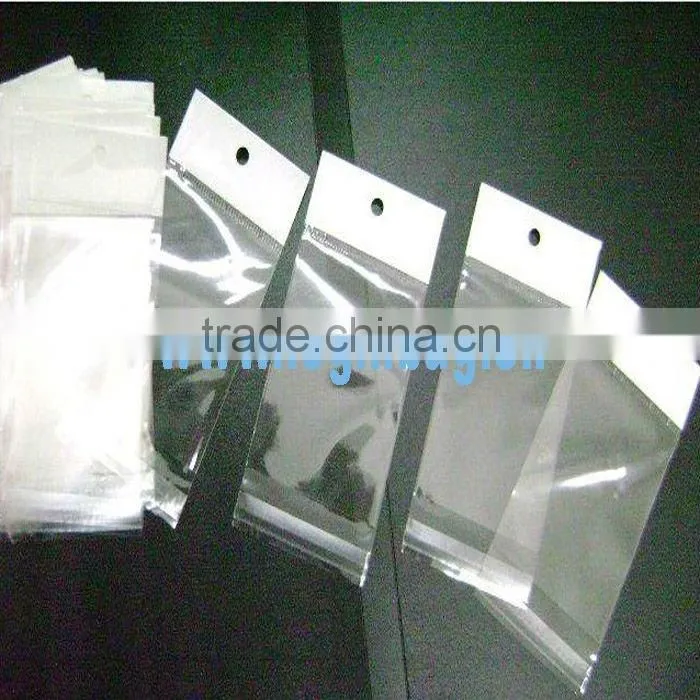 customized Clear OPP bag with header