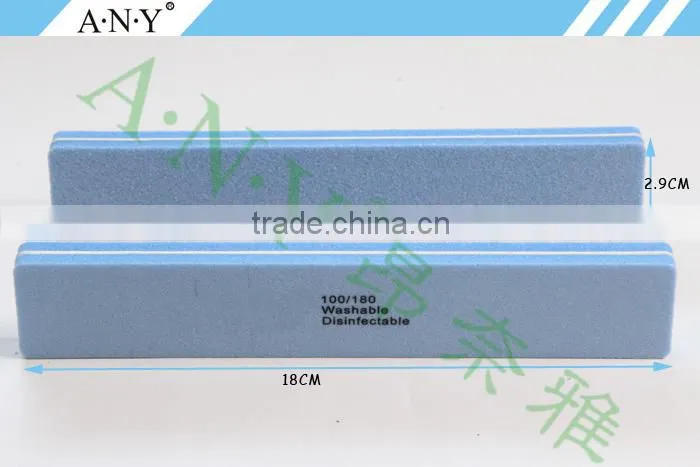 Professional Nail Care Shaping and Polising Blue Sponge Nail Salon Nail FIle Wide Shape