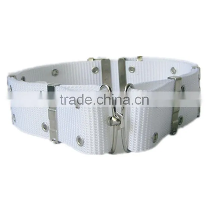 High Quality Nylon Webbing White Strong Military Belt