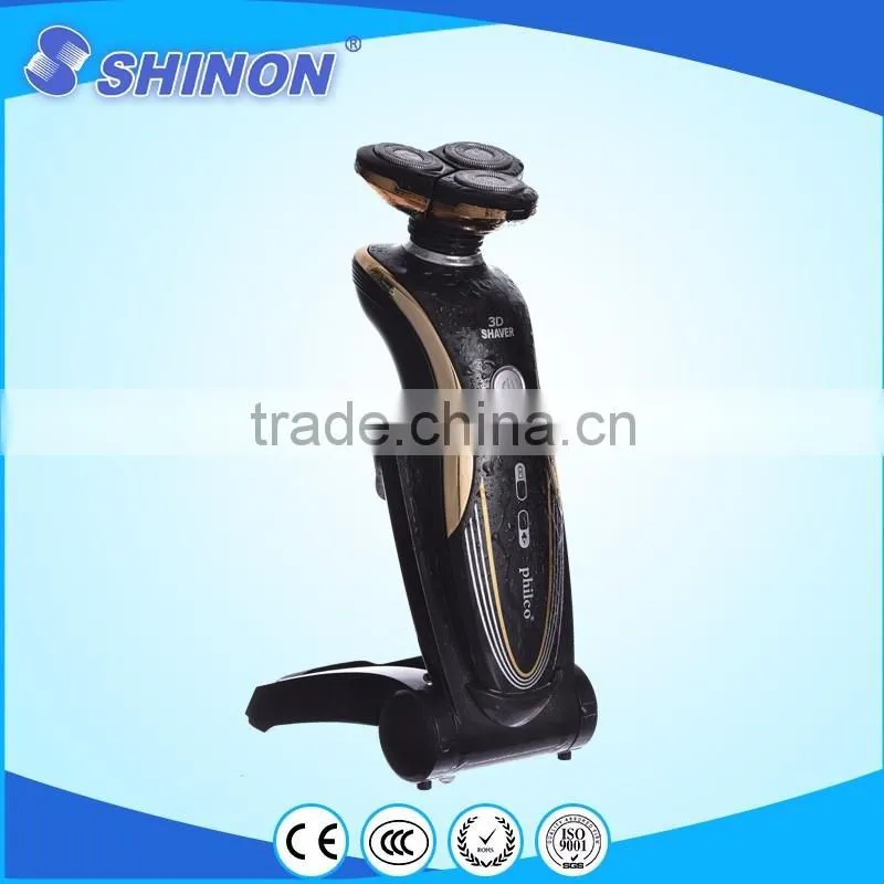 New arrival 3 head 3 in 1 12v black man electric shaver for men