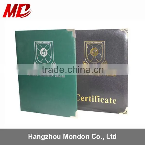 Custom PU Diploma Certificate Cover