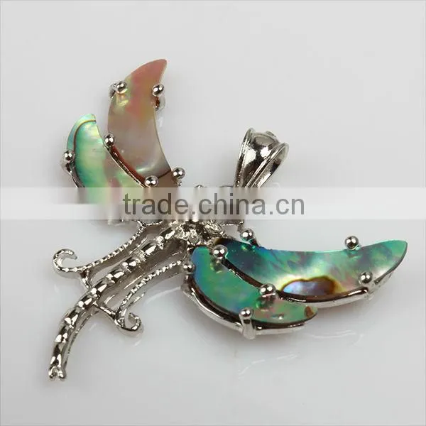 butterfly shape shell pendant wholesale