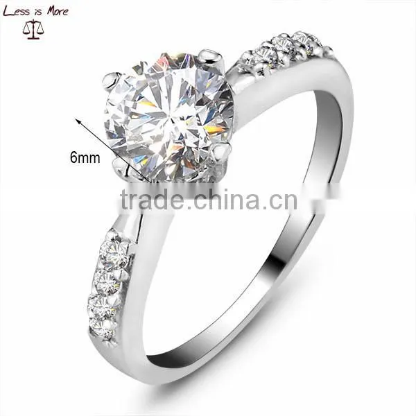 CZ Sterling Silver Cubic Zirconia Wedding Ring Set Wholesale Wedding Jewelry