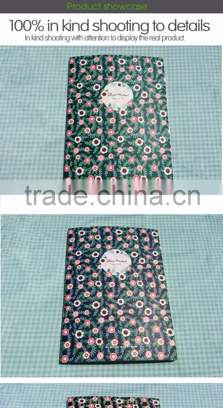 custom exercises book / notebook customized printing lines stock
