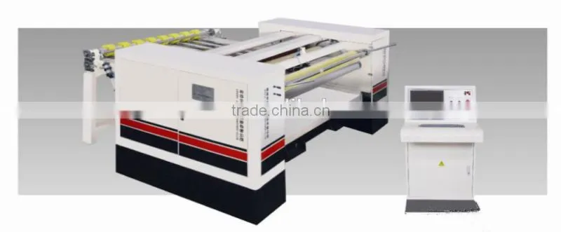Online corrugated paper cut off machine cutter