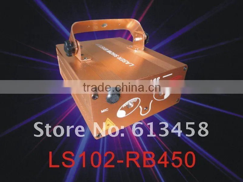 Red and Blue 450mW Multi Grating Effects Laser Light with Step Motor