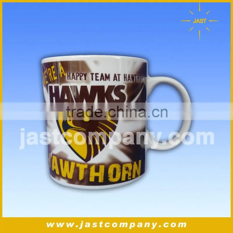 Talking Customized 4C Printing Logo Enamel Mug Gifts