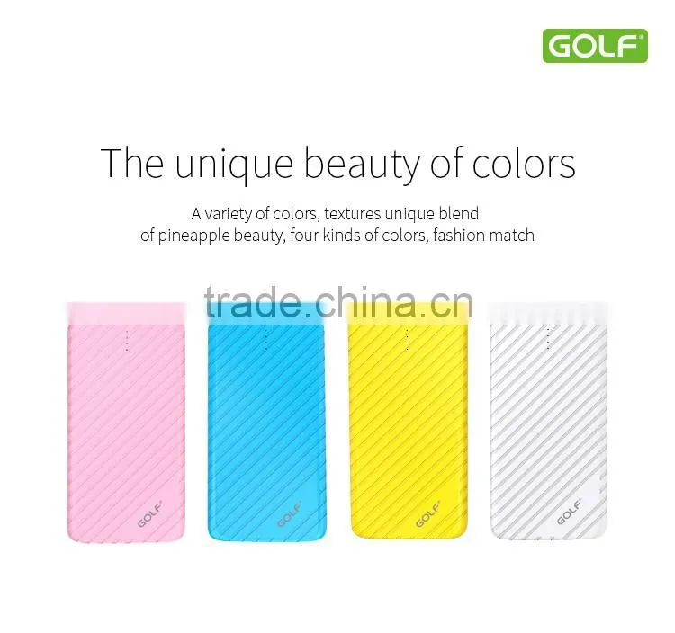 GOLF portable 8000 mah pineapple battery charger