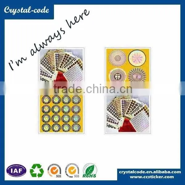 Self adhesive custom hologram label stickers