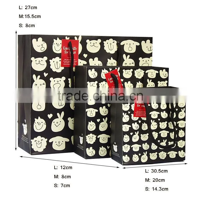 All Animal Face 3pcs Set Paper Bag