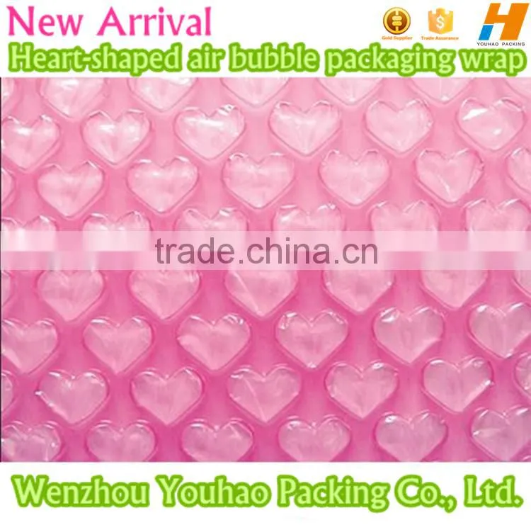 Factory directly sale high quality New Arrival Heart-shaped Air Bubble Packaging Wrap