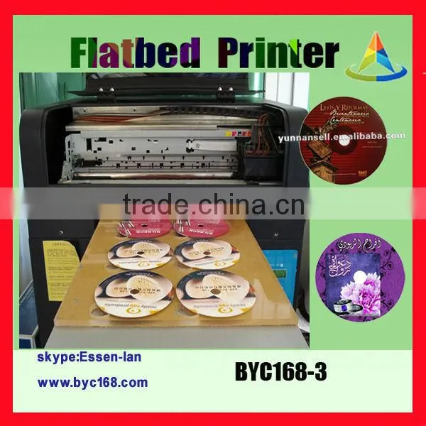 Hot slae low cost cd flatbed printer,A3 multicolor digital CD/DVD inkjet printer a3 cd cover printing machine