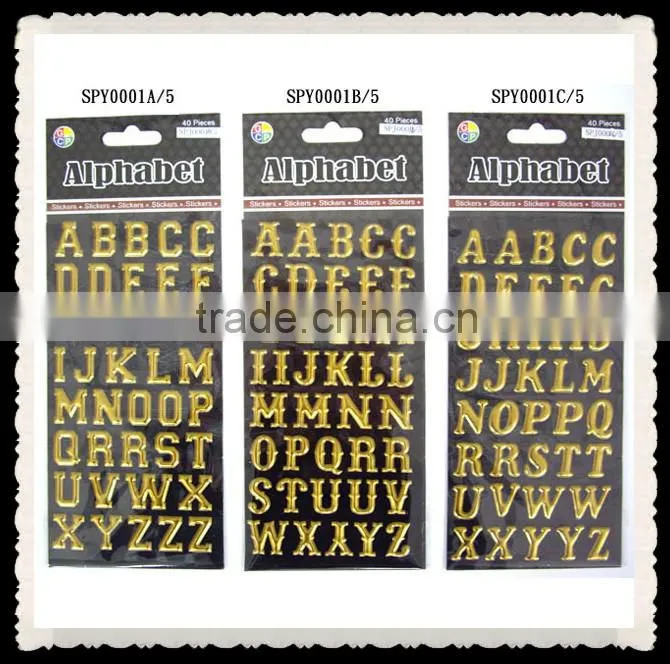 Hot sale hign quality metal sponge puffy sticker