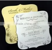 Custom clear acrylic birthday invitation cards for kids