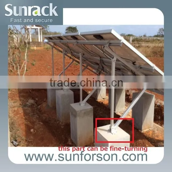 Stable Extruded Aluminum Solar Panel Mounting Frame Carport Parts