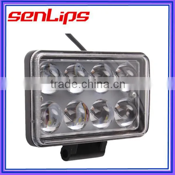 Super bright 24W 4D lens led headlight driving light for trucks snowmobile motorcycle special vehicles